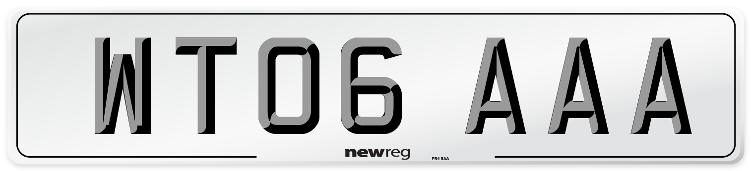 WT06 AAA Number Plate from New Reg